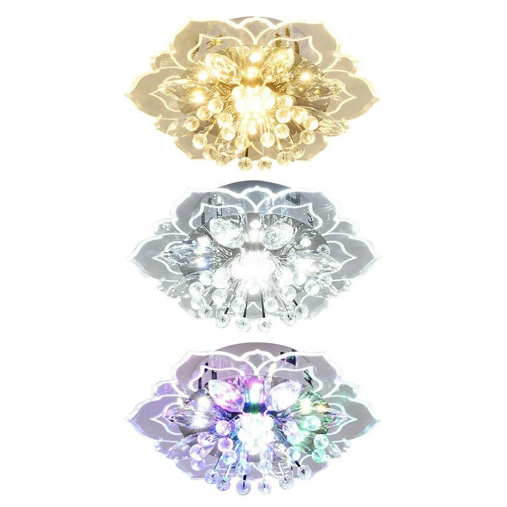 FlowerGlow | Luksuriøs LED Krystal Lysekrone