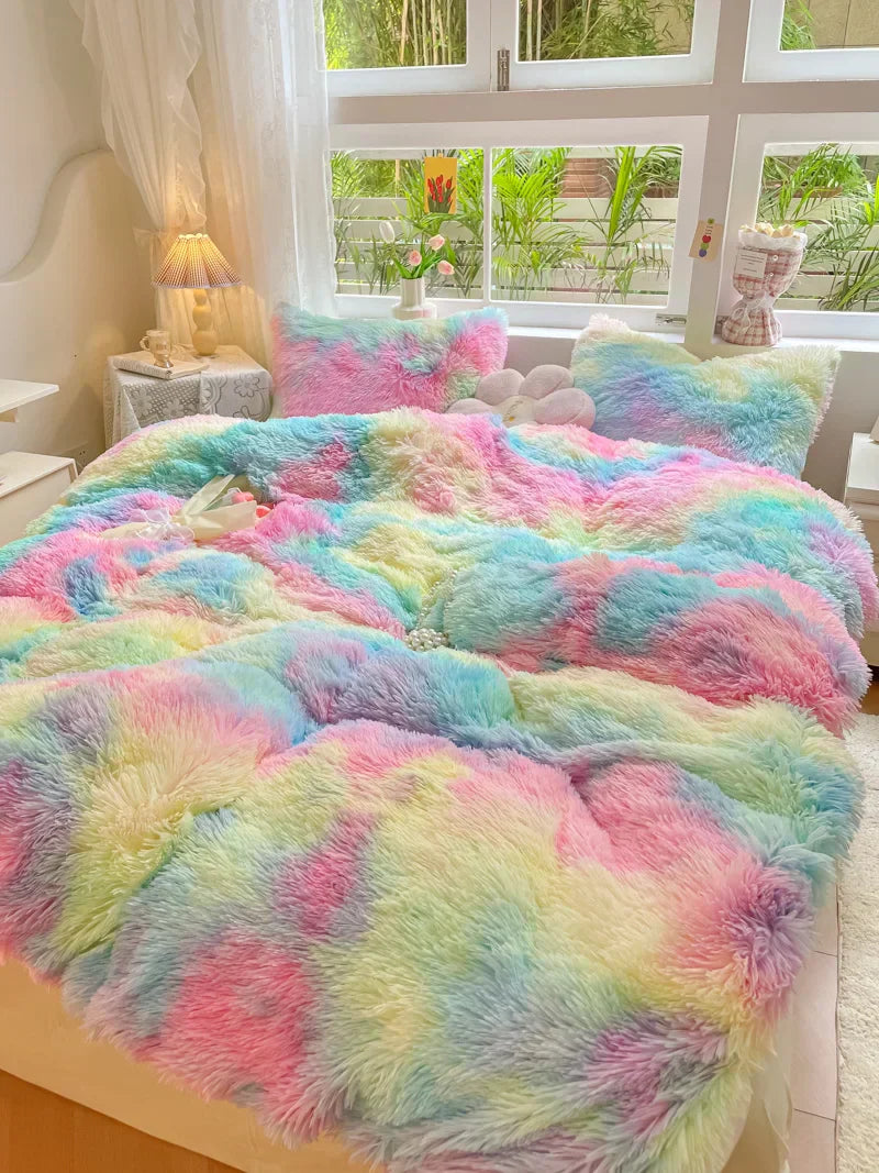 FluffCandy | Luksuriøst Langhåret Dynebetræk for Vintervarme