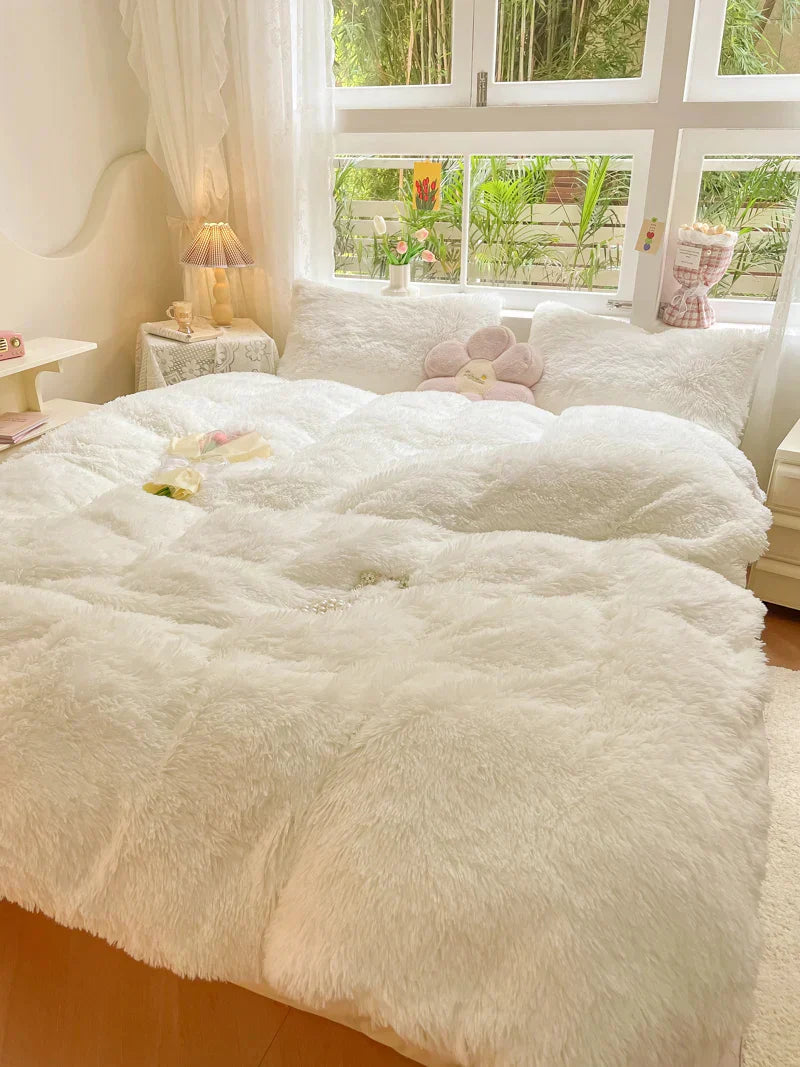 FluffCandy | Luksuriøst Langhåret Dynebetræk for Vintervarme