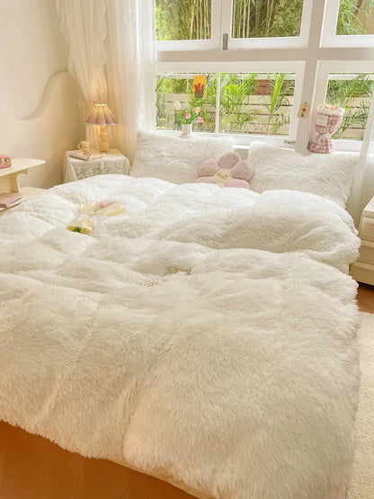 FluffCandy | Luksuriøst Langhåret Dynebetræk for Vintervarme