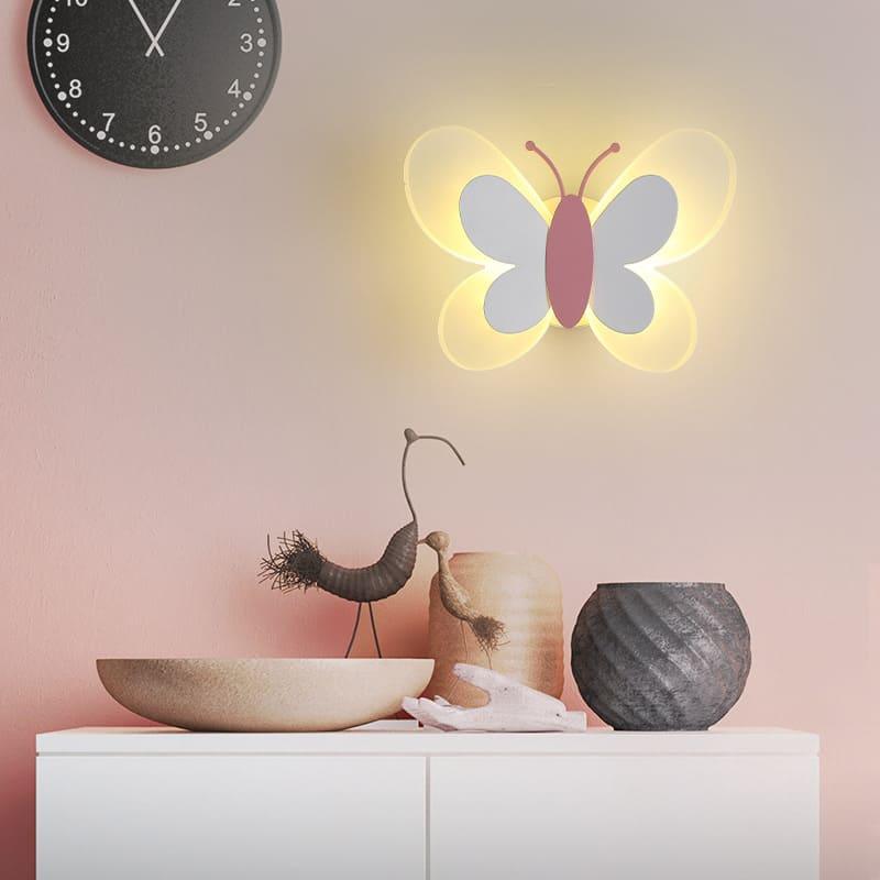 FlutterGlow | Sommerfugl Væglampe