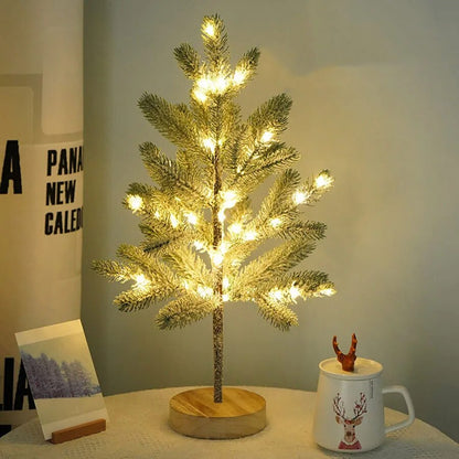 FrostedPine | Minimalistisk Fyrretræs LED Lampe
