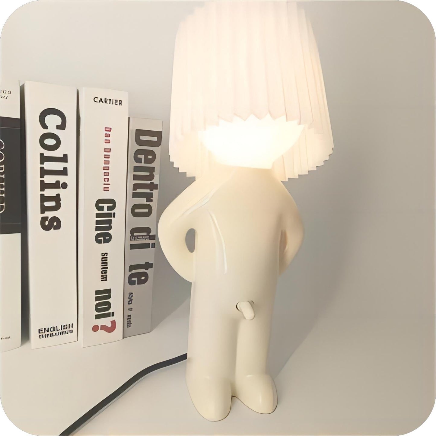 FunnyPal | legesyg bordlampe med farverig skærm og E27 LED-lys