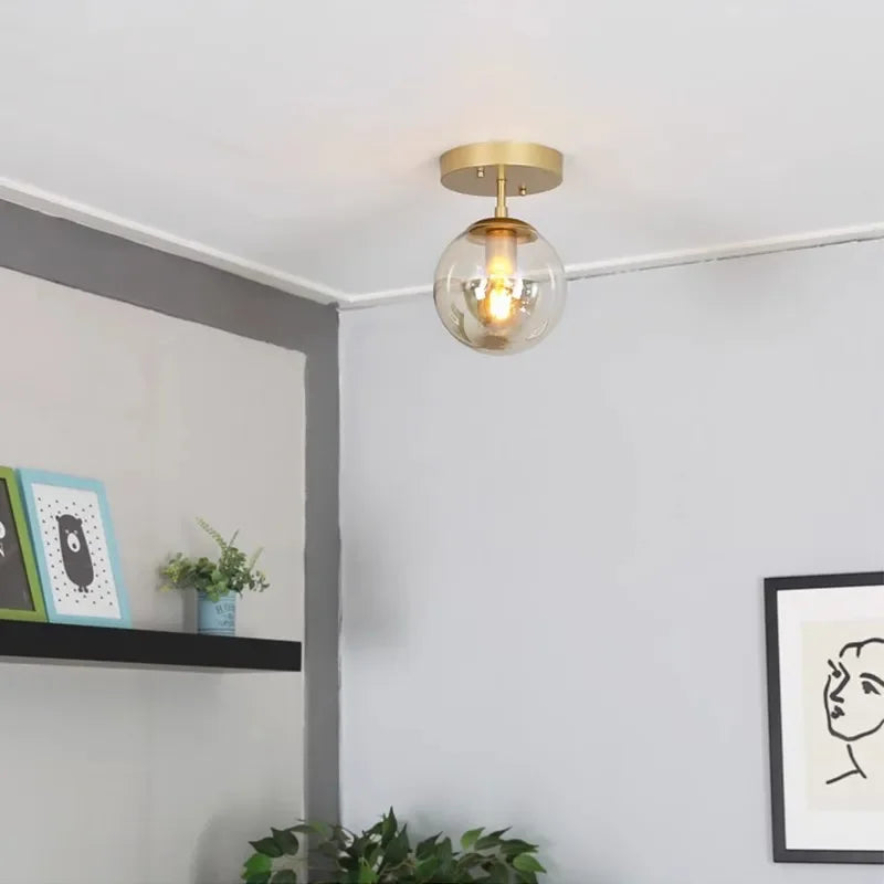 GlareSphere | Stilfuld Glas Loftlampe