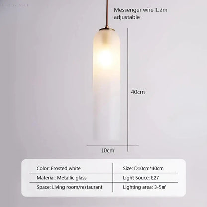 GlassBliss | Elegant Glas & Metal Hængelampe