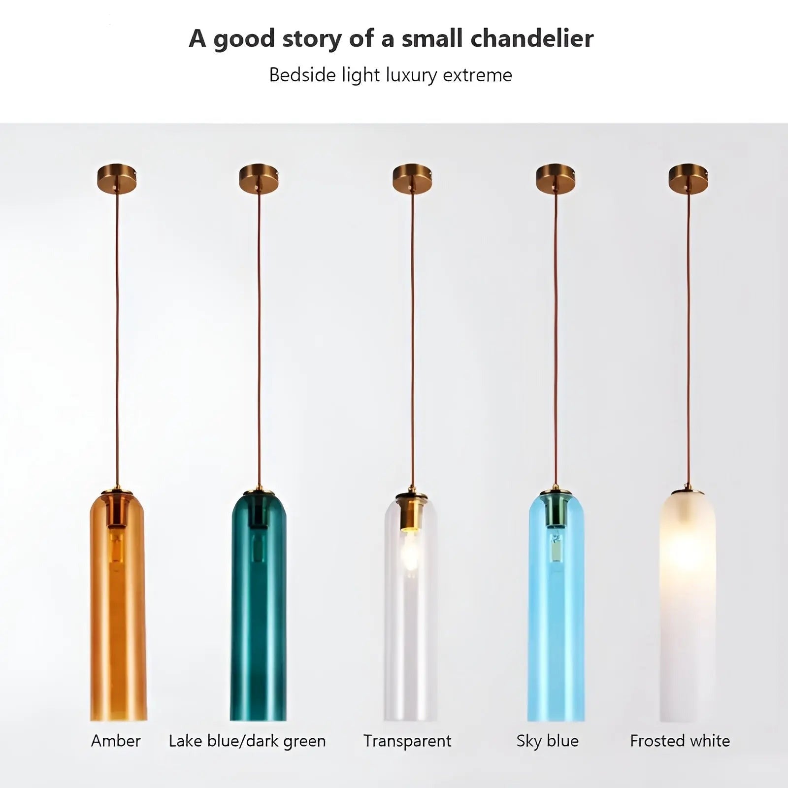 GlassBliss | Elegant Glas & Metal Hængelampe