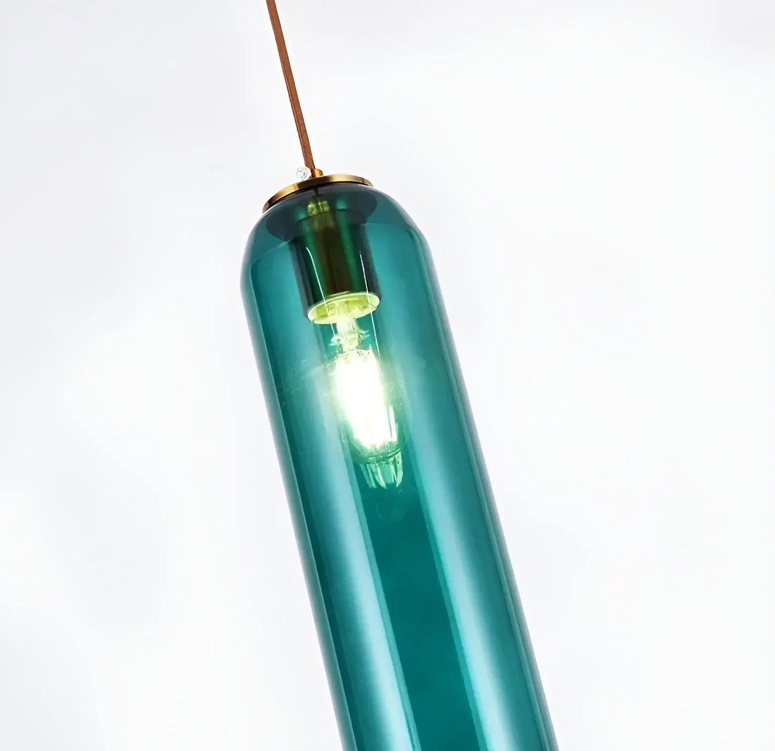 GlassBliss | Elegant Glas & Metal Hængelampe