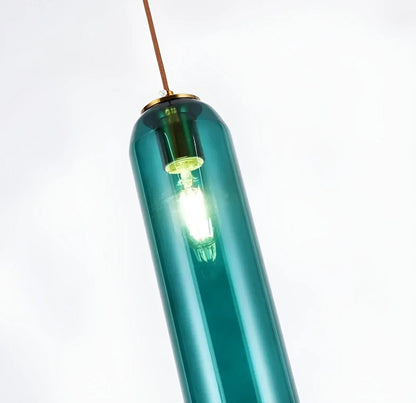 GlassBliss | Elegant Glas & Metal Hængelampe