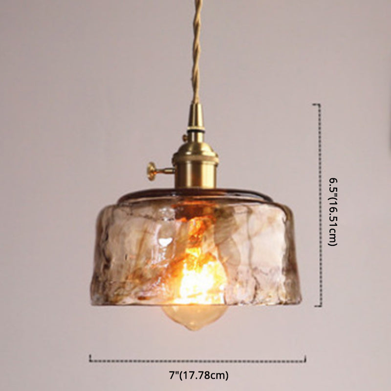 GlassSwirl | Kunstnerisk Glas Loftlampe