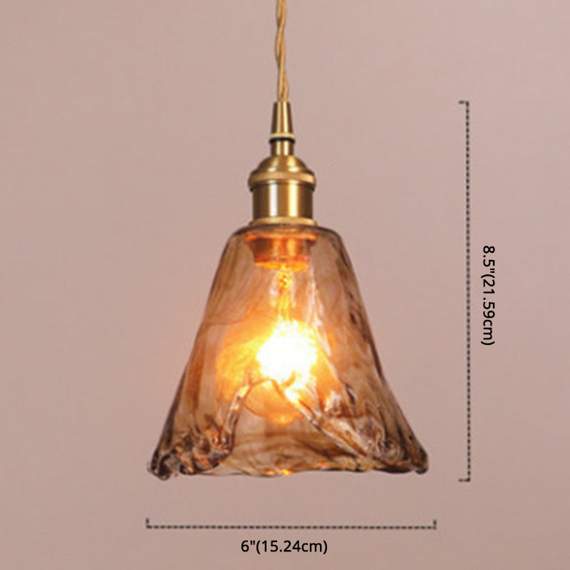 GlassSwirl | Kunstnerisk Glas Loftlampe