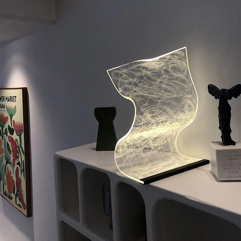 GlassyLight | Elegant LED Bordlampe