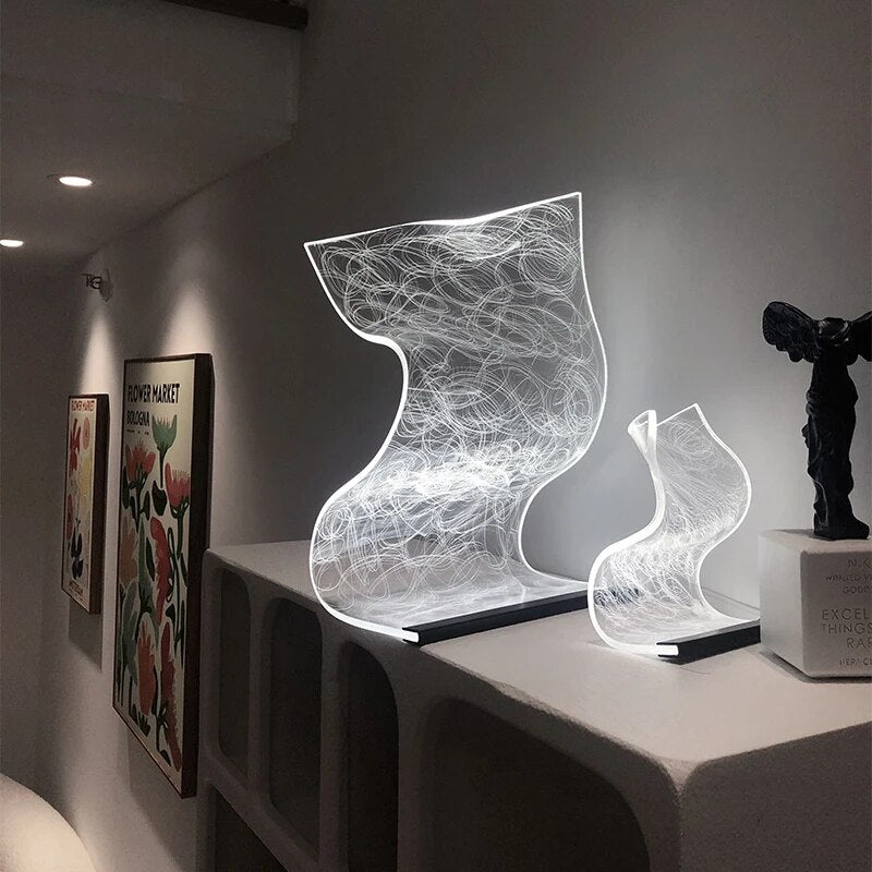 GlassyLight | Elegant LED Bordlampe
