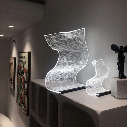 GlassyLight | Elegant LED Bordlampe