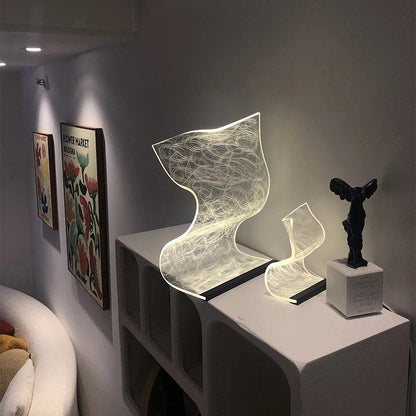 GlassyLight | Elegant LED Bordlampe