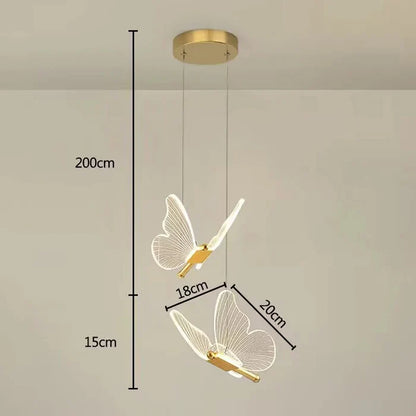 GleamWing | Elegant loftlampe design med varm LED-belysning