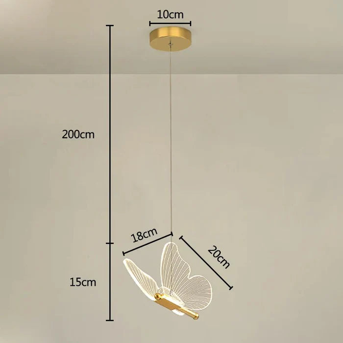 GleamWing | Elegant loftlampe design med varm LED-belysning
