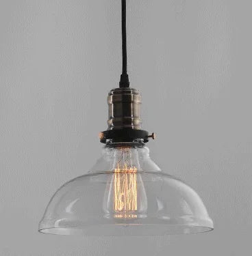 GlintGlow | Vintage Glas Loftlampe