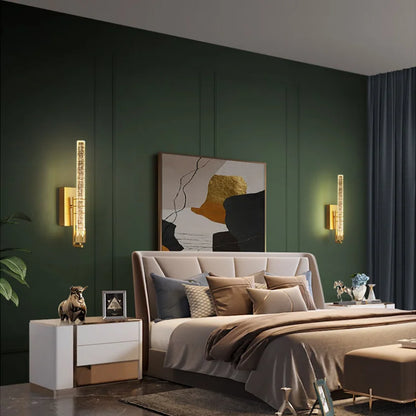 GlitzFlare | Moderne LED-væglampe med Krystalklar Belysning
