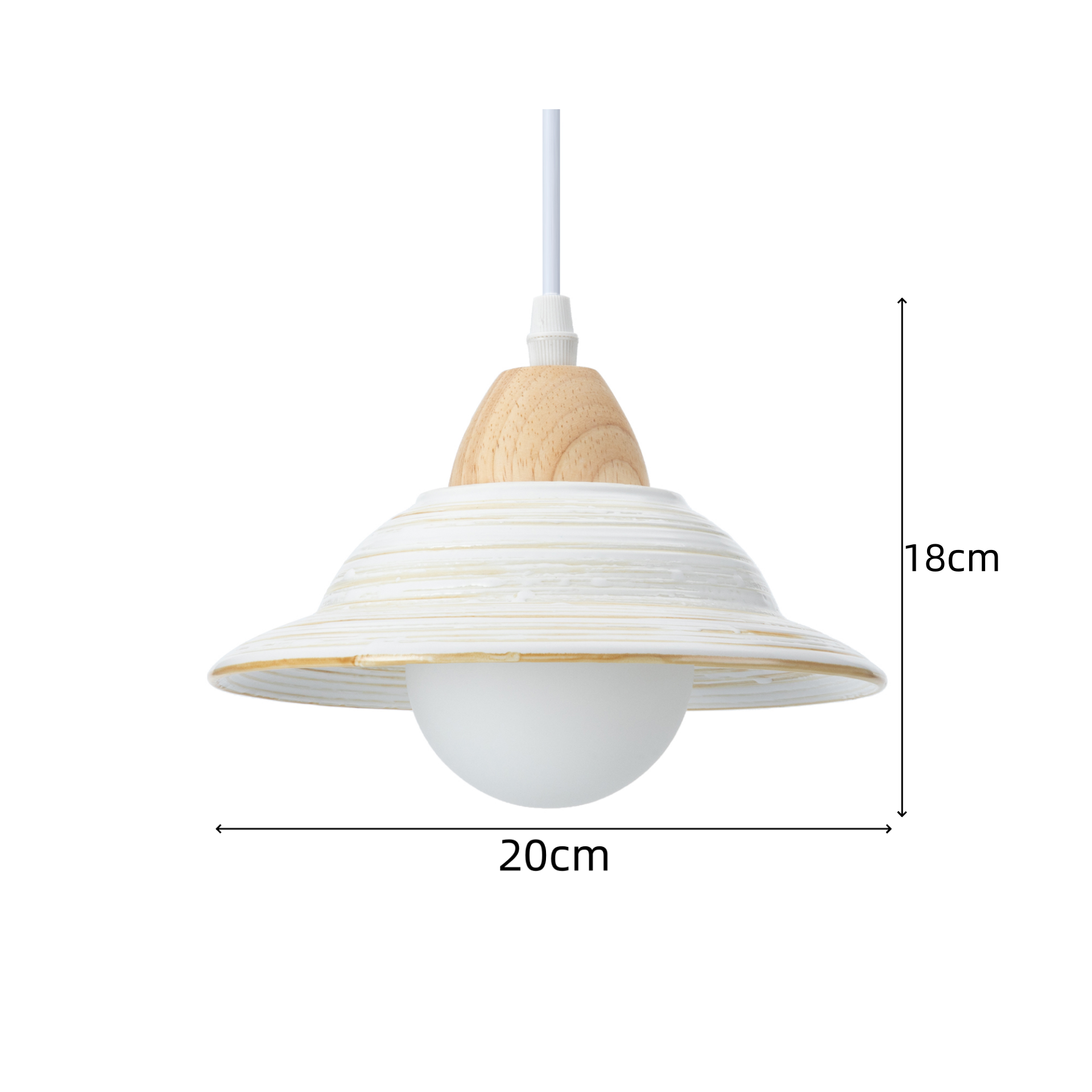 GlobeHalo | Rustik Kurve Loftlampe