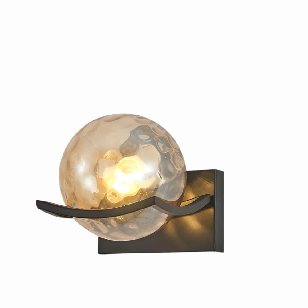 GlobeLite | Kunstnerisk Glas Væglampe