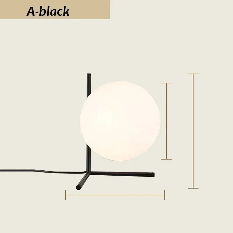 GlobeShine | Minimalistisk Orb Bordlampe