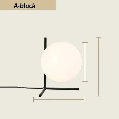GlobeShine | Minimalistisk Orb Bordlampe