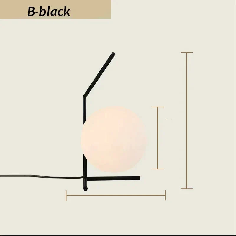 GlobeShine | Minimalistisk Orb Bordlampe