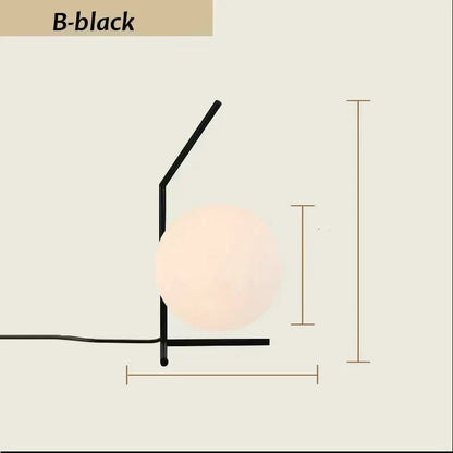 GlobeShine | Minimalistisk Orb Bordlampe