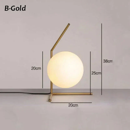 GlobeShine | Minimalistisk Orb Bordlampe