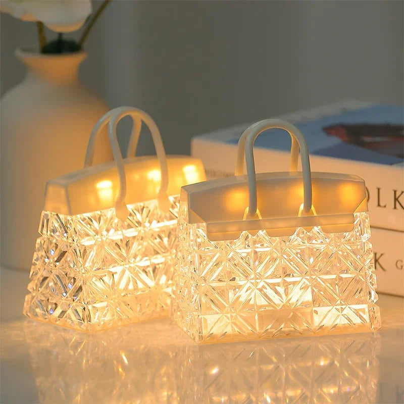 GlowBag | Krystal Håndtaske Lampe