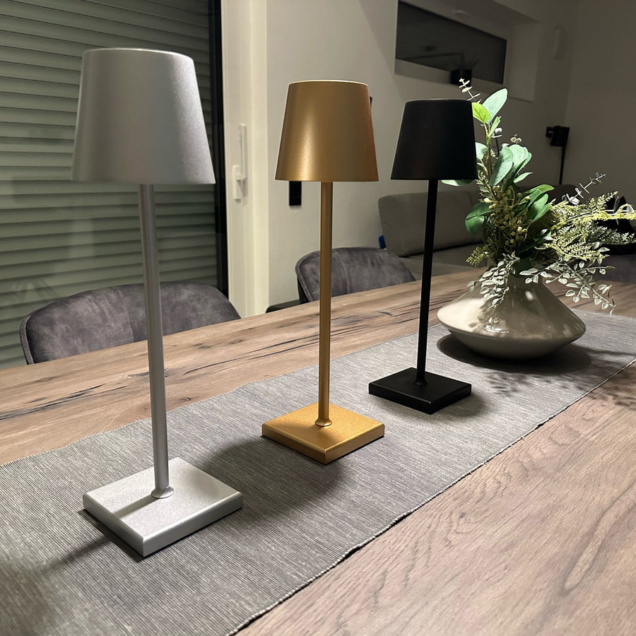 GlowBliss | Minimalistisk Trådløs Bordlampe
