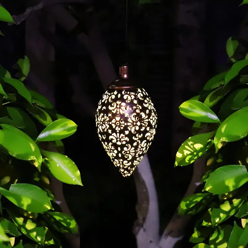 GlowBloom | Vintage & Elegant Hængende Have lampe
