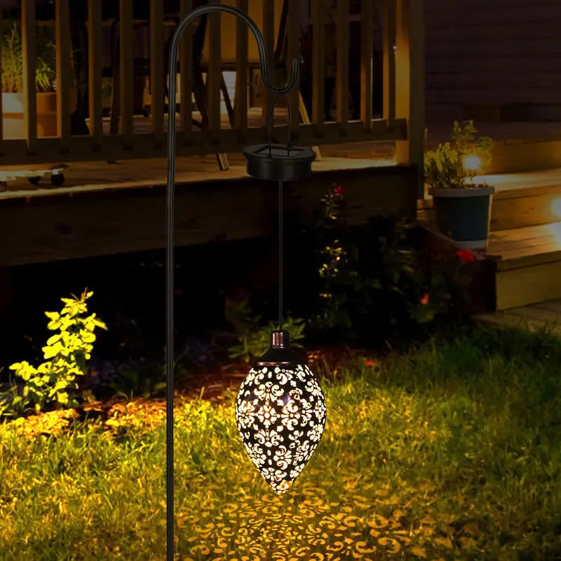 GlowBloom | Vintage & Elegant Hængende Have lampe