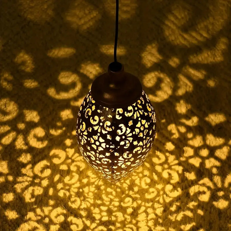 GlowBloom | Vintage & Elegant Hængende Have lampe