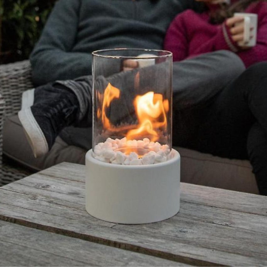 GlowEdge | Røgfri Biopejs i Glas til Bord & Indendørs Brug