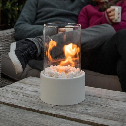 GlowEdge | Røgfri Biopejs i Glas til Bord & Indendørs Brug