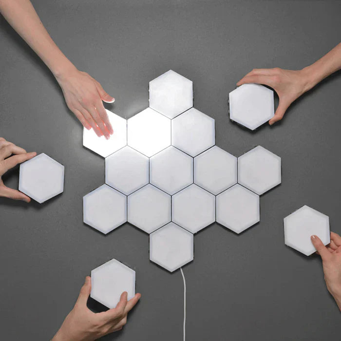 GlowFlow™ | Kreativ & Luksuriøs Sekskantet LED Væglampe