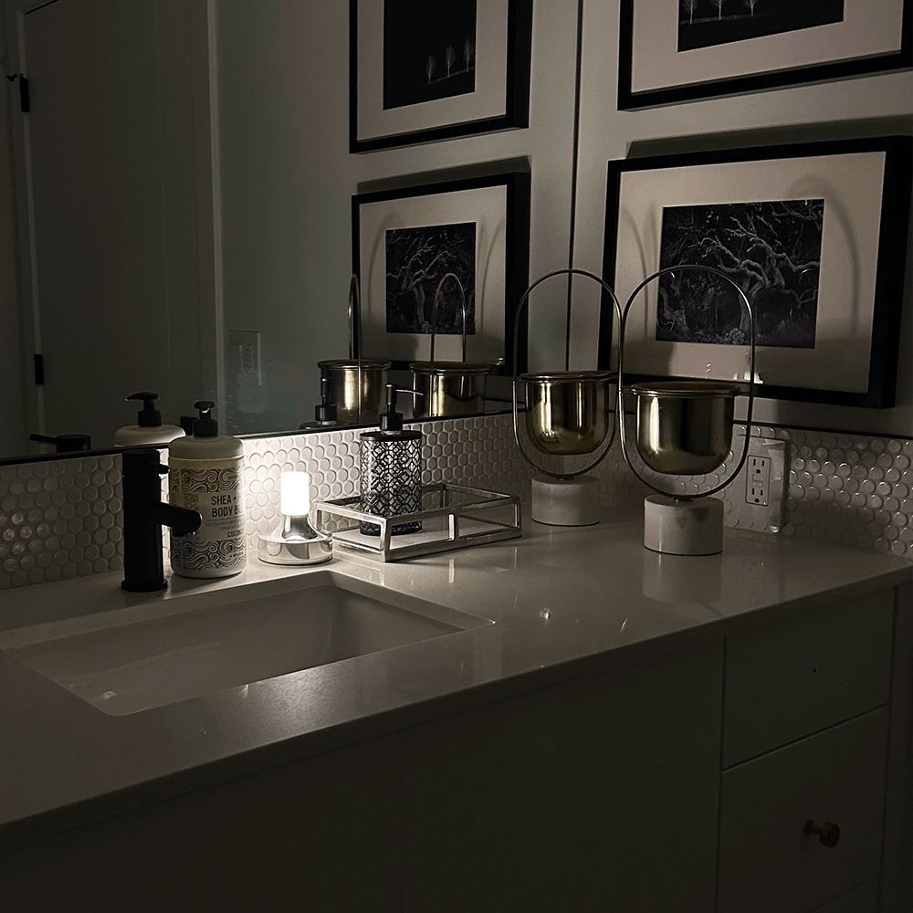 GlowForge | Elegant Messing Bordlampe