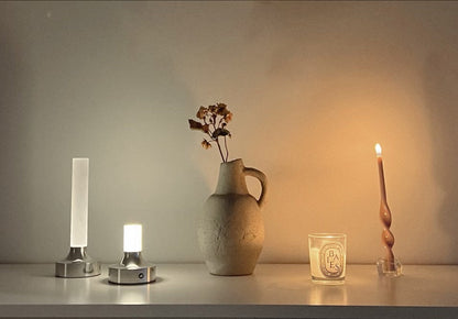 GlowForge | Elegant Messing Bordlampe