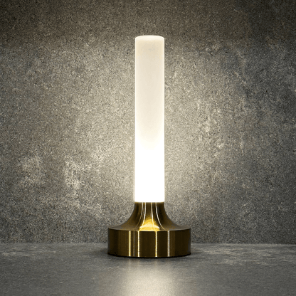 GlowForge | Elegant Messing Bordlampe