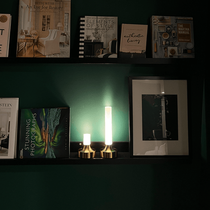 GlowForge | Elegant Messing Bordlampe