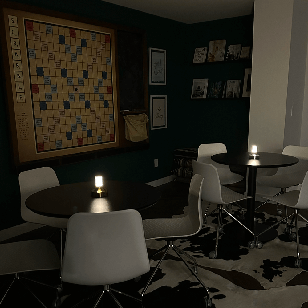 GlowForge | Elegant Messing Bordlampe