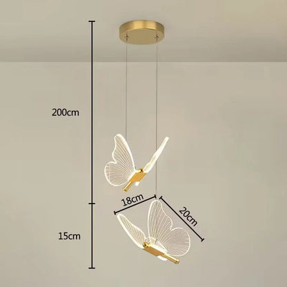 GlowGleam™ | Moderne og Elegant Sommerfugle-Pendel