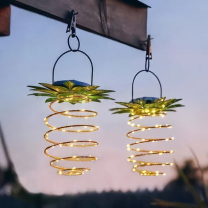 GlowPine | Solcelledrevet Havebelysning med Elegant Vejrbestandigt Design