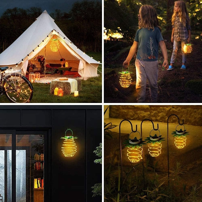 GlowPine | Solcelledrevet Havebelysning med Elegant Vejrbestandigt Design