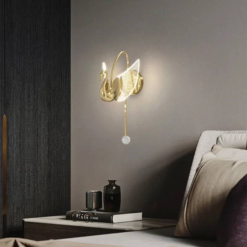 GoldenFlare | Elegant LED Væglampe