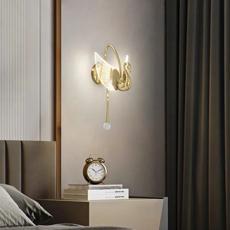 GoldenFlare | Elegant LED Væglampe