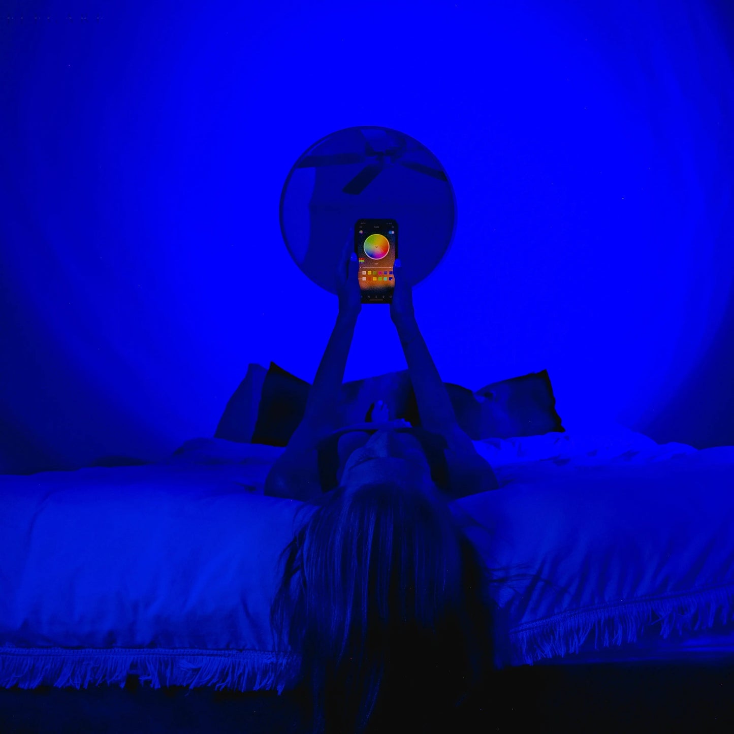 GoldenGleam | LED projektionslampe med solnedgangseffekt og fjernbetjening