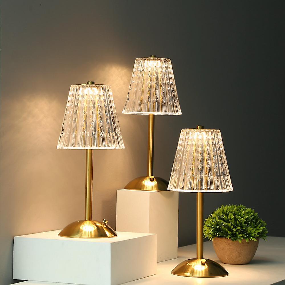 GoldenPetal | Tidløs Krystal Bordlampe