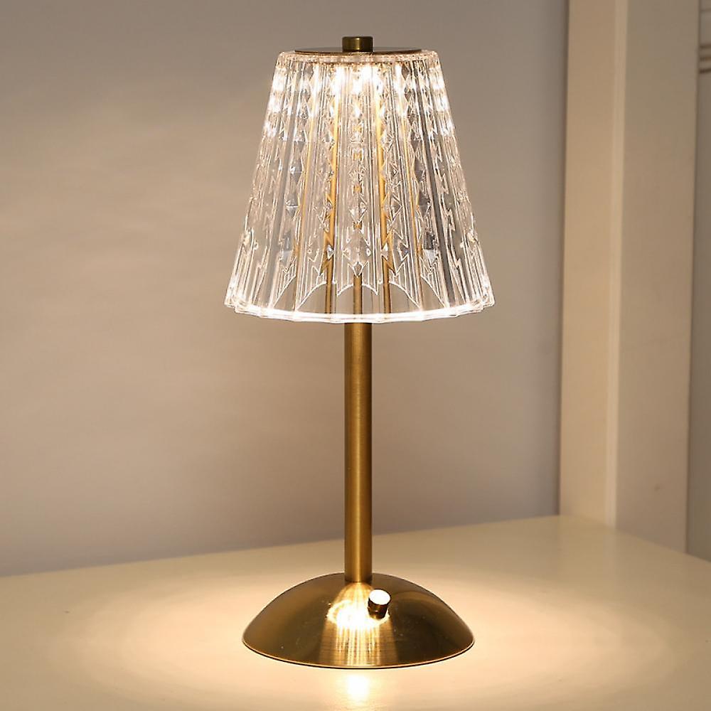 GoldenPetal | Tidløs Krystal Bordlampe